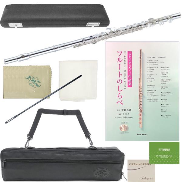 キイを閉じるのが難しい初心者に最適のFL-380Sと同様オフセット。左手薬指のキイが楽に押さえられるように配列。フルートで出しにくいオクターブ Ｅ(ミ)の音が出しやすいEメカニズム。上質な理由は銀製のリッププレート。銀の部分が増えるほど音質...