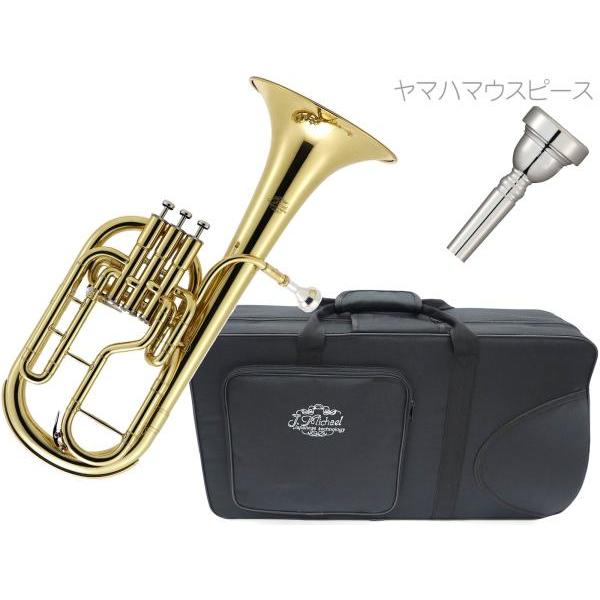 サクソルン型,ユーフォニアムなどと同じ形の楽器アルトホルン。テナーホーンとも呼ばれます。柔らかく艶のある音色。あまり管弦楽では使用されませんが主にフランス式編成の吹奏楽やブラスバンド、ブラスアンサンブルで使用される金管バンドでは欠かせない存...