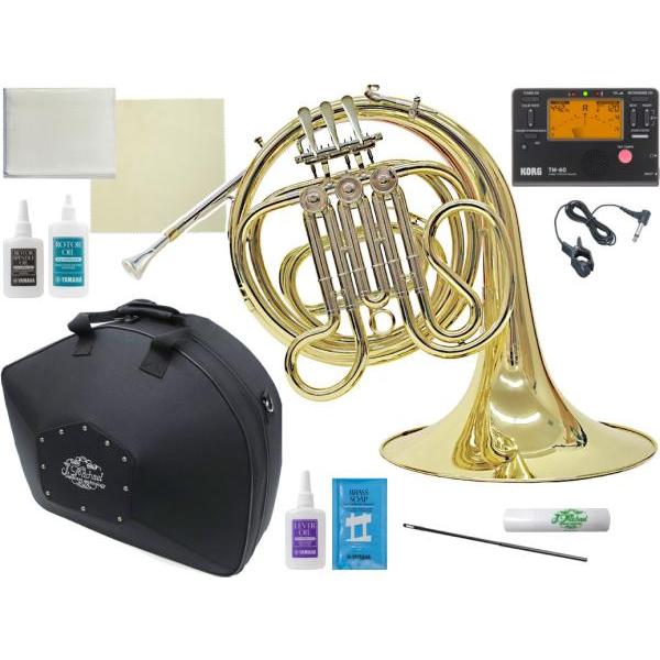 シングルホルンにはFとB♭がありこちらのFシングルはナチュラルホルンに近い音色。本来の豊かな音色を充分に引き出し 太く深みのある落ち着きのある響き。シングルは楽器が軽くて扱いやすく 構造がシンプルで価格も安いです。こどもの練習用や初心者,入...