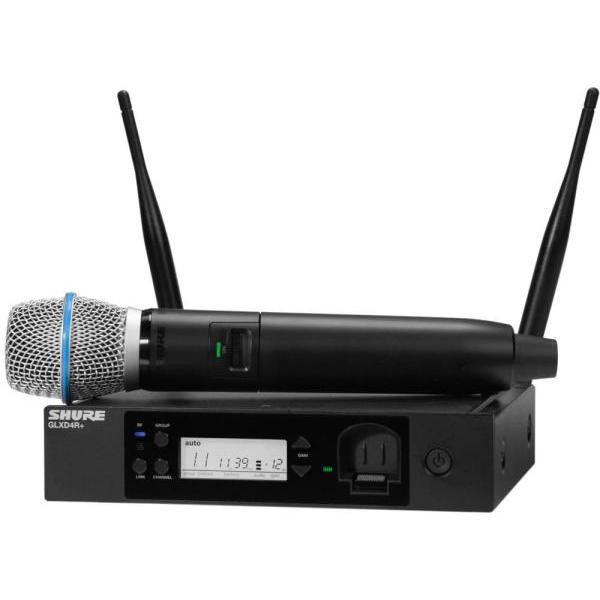 SHURE(シュア) GLXD24R+/B87A ◆ 2.4GHz帯 BETA87A ハーフラック型受信機付 ボーカルワイヤレスシステム GLXD24R+J/B87A-Z2【7月3日時点、少数在庫あり △ 】
