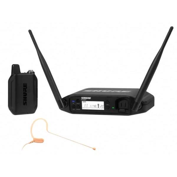 SHURE(シュア) GLXD14+J/MX53 ◆ 2.4GHz帯 MX153 テーブルトップ型受信機付 イヤセットマイクロホン ワイヤレスシステム GLXD14+J/MX53-Z2