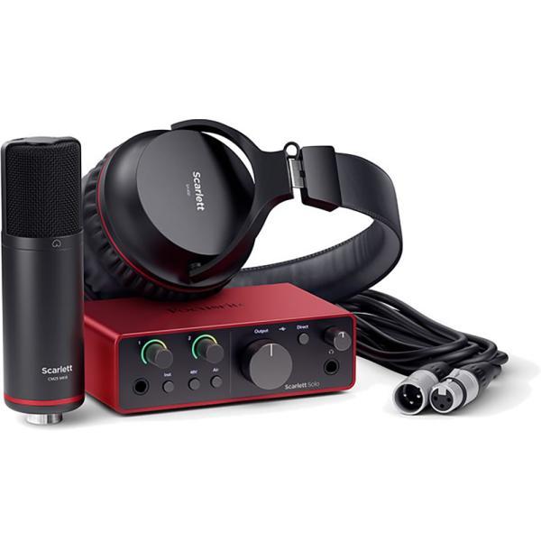 FocusriteScarlett SoloGen4 オーディオインターフェイス Focusrite(フォーカスライト) Scarlett Solo StudioPack (gen4