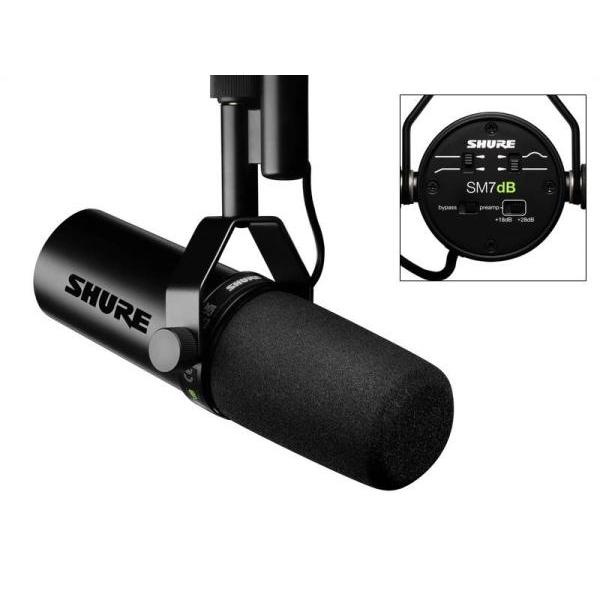 他サイト： SHURE(シュア) SM7dB ◆ プリアンプ内蔵 ダイナミックボーカルマイクロホン【5月15日時点、在庫あり 】の商品画像