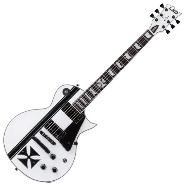 Iron Cross Snow White w/Black Stripes James Hetfield Signature Model