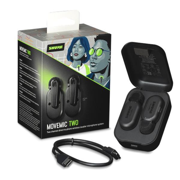 SHURE(シュア) MV-TWO-J-Z6   MoveMic Two  2チャンネル クリップオン ワイヤレスマイクロホン【7月3日時点、在庫あり 】