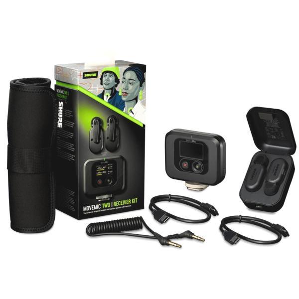 SHURE(シュア) MV-TWO-KIT-J-Z6   MoveMic Two 受信機キット 2チャンネル クリップオン ワイヤレスマイクロホン【7月3日時点、在庫あり 】