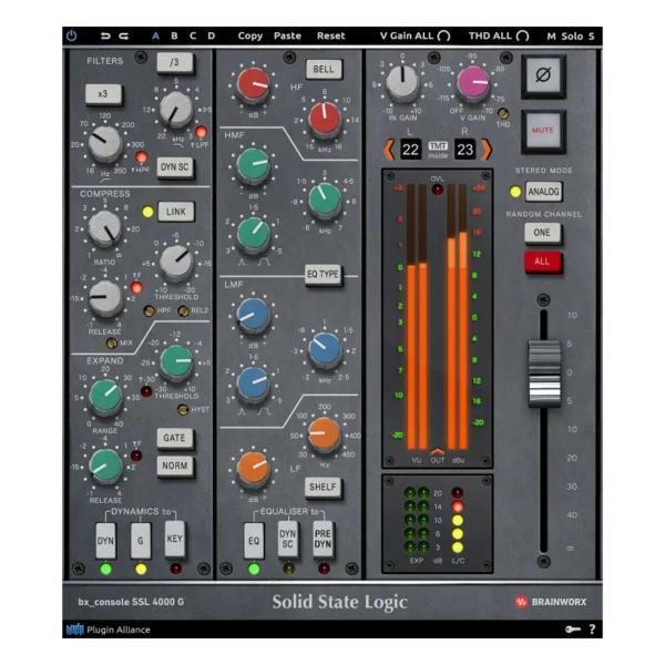 Plugin Alliance(プラグインアライアンス) Brainworx bx_console SSL 4000 G チャンネルストリップ エフェクト プラグイン