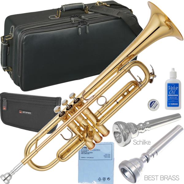 ヤマハ　カスタム YTR83L　 ゴールドラッカートランペット 本体 ケース付き Yamaha YTR83L ゴールドラッカートランペット 本体 ケース付き - メルカリ