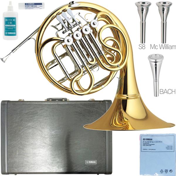 押しFへの変更など調整などご希望あればお申し付け下さい。独立した2つの調性をバルブで切り替え可能。シングルに比較し音程/音色/正確性/パワーなどをレバーひとつで切り替えることで臨機応変に使い分けが出来るフルダブルフレンチホルン。第4レバーは...