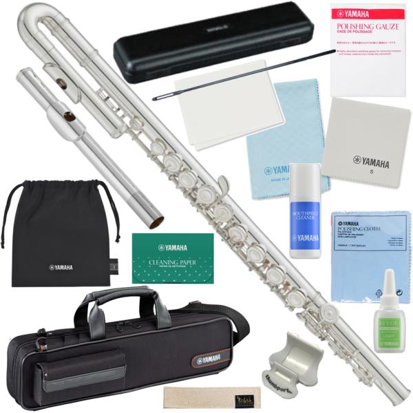 【以下は対応不可　北海道 沖縄 離島 代引き】正規品 技術スタッフ調整品。YFL-212にU字管を装備したEメカニズム付きU字管フルート。ストレート頭部管とU字頭部管の2本付きで成長したらストレートの頭部管の通常のフルートとして練習していた...