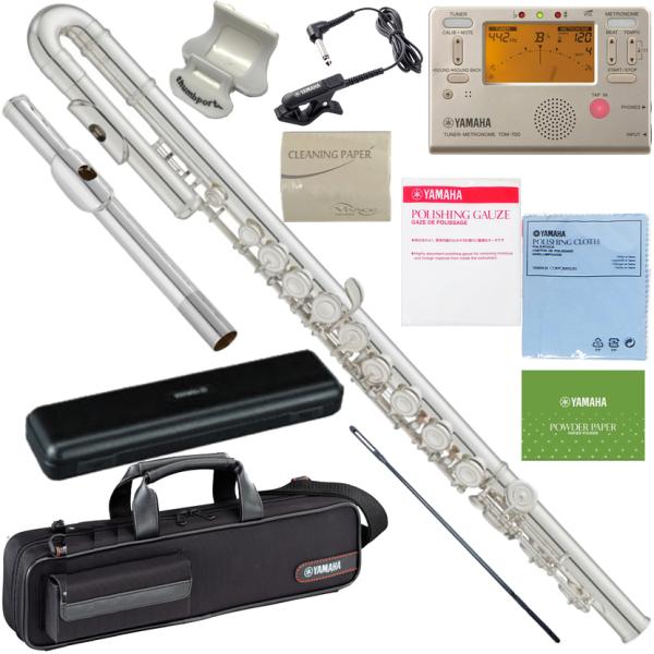 【以下は対応不可　北海道 沖縄 離島 代引き】YFL-212にU字管を装備したEメカニズム付きU字管フルート。ストレート頭部管とU字頭部管の2本付きで成長したらストレートの頭部管の通常のフルートとして練習していただけます。アンサンブルが多い...