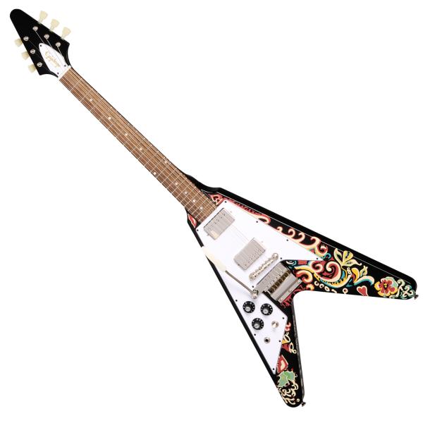 Jimi Hendrix Love Drops Flying V Left-Handed