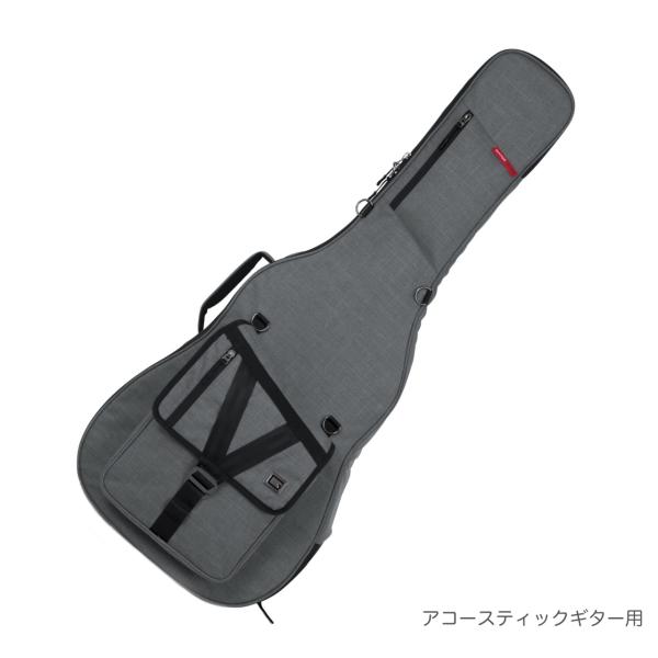 GATOR(ゲイター) アコースティックギター用 ケース GT-ACOUSTIC-GRY Transit ドレッドノート ギグバッグ グレー 灰色