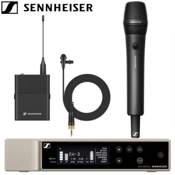 SENNHEISER(ゼンハイザー) EW-D ME2/835-S SET (T12)  ◆ ワイヤレスマイクシステム ラベリアマイク/ハンドタイプセット【7月3日時点、在庫あり 】