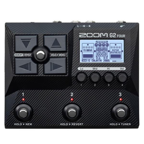 ZOOM G2 FOUR エフェクター ギター マルチエフェクター ズーム 宅録 レコーディング 練習 ライブ 軽音【 決算特価   10ft(約3m)シールドケーブルプレゼント 】