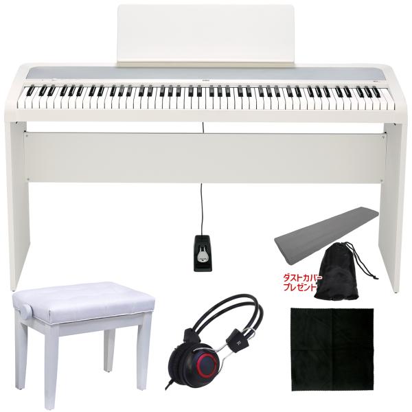 KORG（コルグ） B2+ WHITE 専用スタンド＆高低自在椅子 セット【［専用 