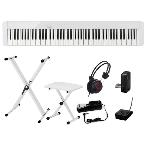 CASIO(カシオ) PX-S1100 WE 簡易練習セット ホワイト［電子ピアノ