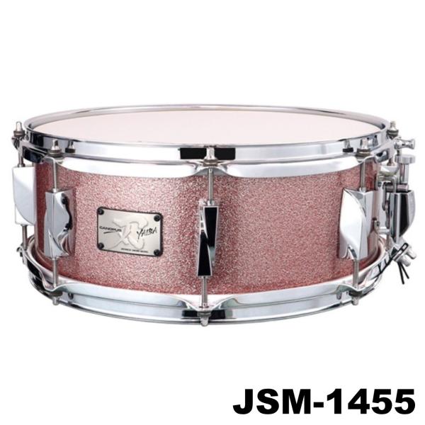 YAIBA II Maple Snare Drum 14"x5.5" JSM-1455 Rose Sparkle Lacquer