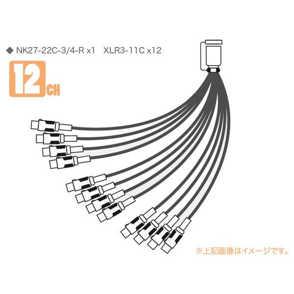 CANARE(Ji) 12S1N2  12ch Zp[gR[h ENK27-22C-3/4-R x1 XLR3-11C×12