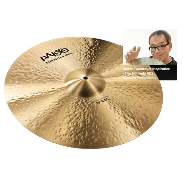 Paiste(パイステ) FORMULA 602 MODREN ESSENTIALS RIDE 20"  ライド【クリーナー クロス 付  6月26日時点メーカー在庫あり  】