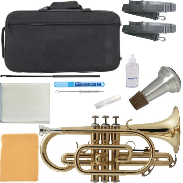 北海道不可 沖縄不可 離島不可 代引き不可 同梱不可。一般的なコルネットは最低でも10万円前後が相場の楽器。低価格帯の楽器は精度が低く 調整検品も価格相応。それらと同じクオリティ 吹奏感ではありません。吹きにくい/音がなりにくい/音がならな...