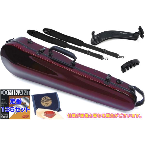 Carbon Mac CFV-2S S-WRD サテン ワインレッド 赤系 バイオリン ケース