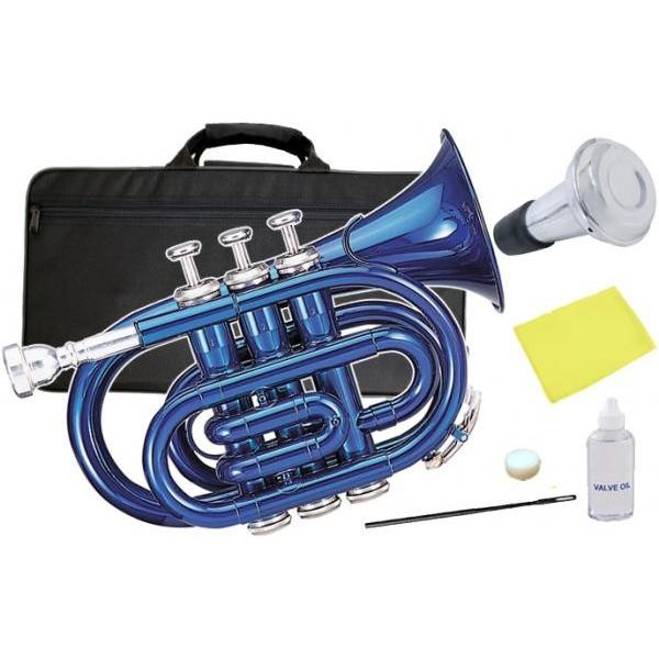Kaerntner KTR-33P BLUE ポケットトランペット メタリック ブルー ミニ