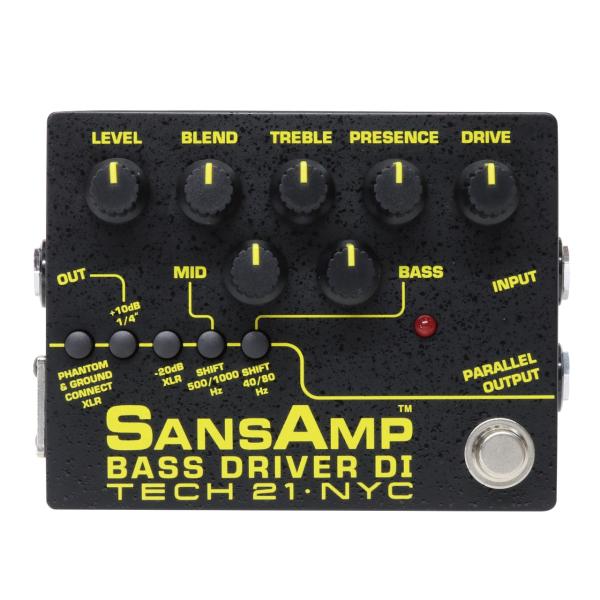 Tech21(テック21) SansAmp BASS DRIVER DI Ver.II  エフェクター サンズアンプ ベースドライバー  ベース プリアンプ DI