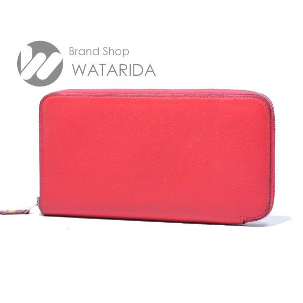 アザップロング シルクイン ローズジャイプール 長財布 ヴォーエプソン HERMES エルメス 財布 アザップロング シルクイン □R刻印