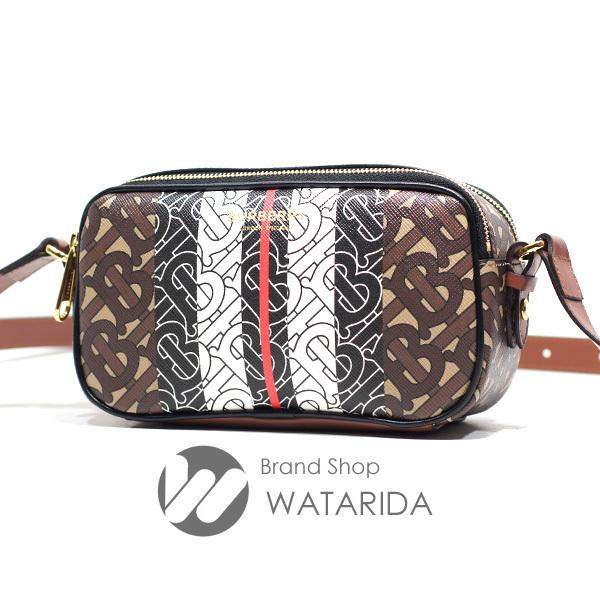 バーバリー BURBERRY TBモノグラム Eキャンバス レザー