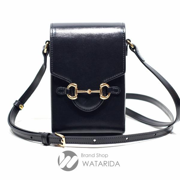 【高級✨】GUCCI チェーン 金具 シボ革 ショルダーバッグ 黒 ホースビット Gucci グッチ ホースビット 1955 ショルダーバッグ ミニ