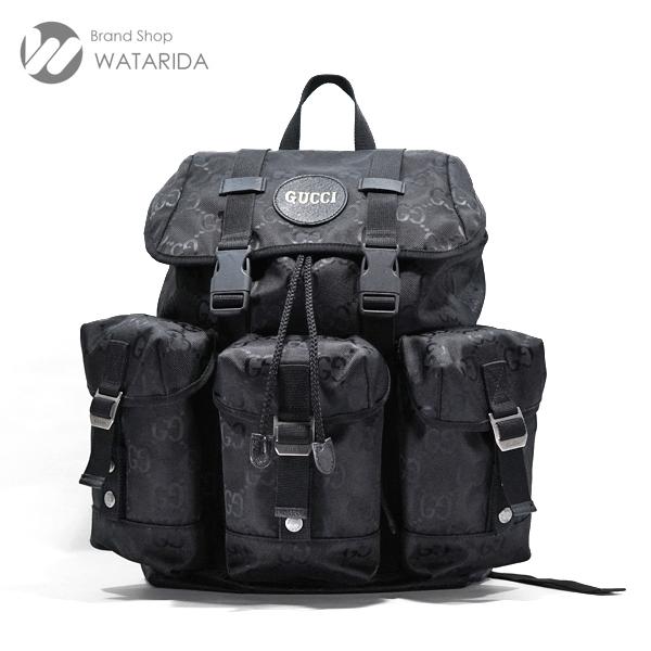 GUCCI ブラックナイロンバッグ 中古・古着通販】GUCCI (グッチ) ナイロントートバッグ ブラック