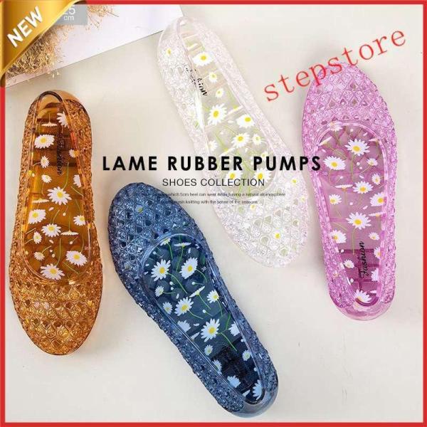 ラバーパンプス ラバーシューズレディース パンプス ローヒール 痛くない ラバーサンダル ぺたんこ フラットシューズ 2021夏 アイテム