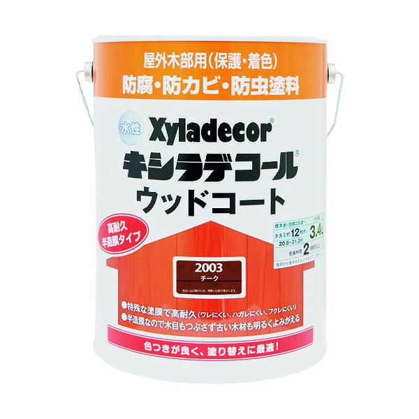 KANSAI 水性XDウッドコートS チーク 3.4L
