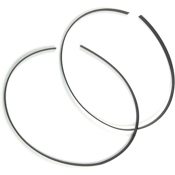 CHANEL シャネル プルミエール バンド 革紐 カーフ黒（1セット2本組