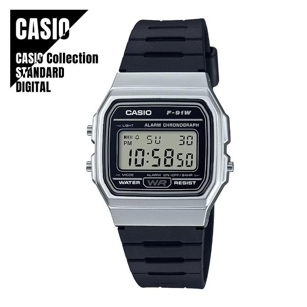 【即納】国内正規品 CASIO Collection カシオ スタンダード デジタル F-91WM-7AJH 腕時計 シルバーベゼル メンズ レディース 【メール便なら送料無料】