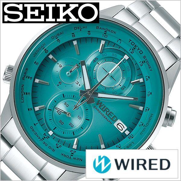 セイコー腕時計　WIRED　AGAW451  美品 WIRED セイコー ワイアード 腕時計 SEIKO 時計 メンズ グリーン