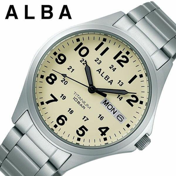 セイコー アルバ 時計 SEIKO ALBA 腕時計 メンズ ベージュ AQPJ401 人気 おすすめ ブランド おしゃれ 防水 軽量 スポーツ アウトドア おしゃれ 仕事