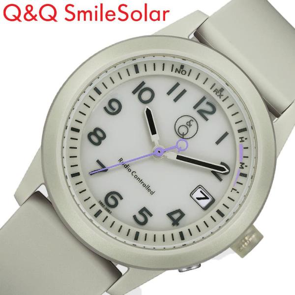 シチズン キューアンドキュー スマイルソーラー 腕時計 CITIZEN Q＆Q smilesolar 時計 電波 レディース グレー 電波 ソーラー D08A-004VK 人気 おすすめ