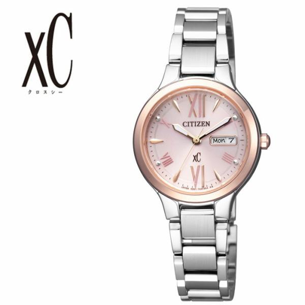 CITIZEN xC 腕時計 ピンク文字盤 EW3224-53W 美品 XC CITIZEN 腕時計 シチズン 時計 クロスシー xC レディース ピンク
