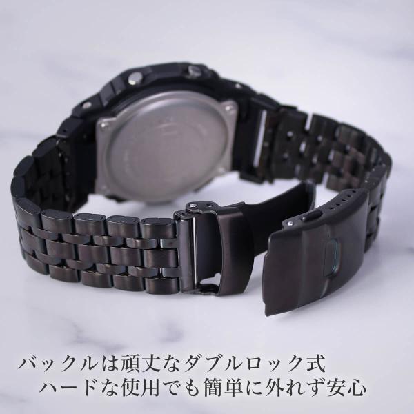 G Shock 対応 ダブルロックメタルベルト ブラック 22mm 幅 アダプター カスタム セット Gショック ジーショック 替えベルト ステンレス 金属 Buyee Buyee 日本の通販商品 オークションの代理入札 代理購入