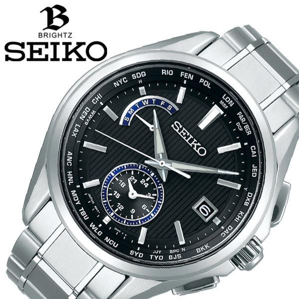 セイコー ブライツ ソーラー 電波 時計 Seiko Brightz 腕時計 メンズ ブラック Saga2 電波時計 人気 ブランド おすすめ ファッション おしゃれ ビジネス Saga2 正規腕時計の専門店ウォッチラボ 通販 Yahoo ショッピング