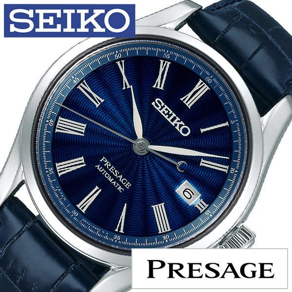 セイコー プレザージュ 七宝 限定モデル 腕時計 SEIKO PRESAGE 時計 メンズ ネイビー SARX059 日本製 MADE IN  JAPAN プレサージュ ラウンド 革 自動巻き :SARX059:正規腕時計の専門店ウォッチラボ - 通販 - Yahoo!ショッピング