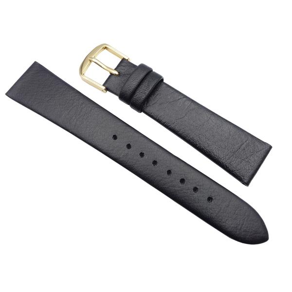 SEIKO（セイコー） 腕時計 時計 ベルト 18mm 牛革スムース 黒 DA93R