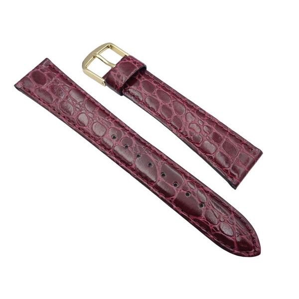 SEIKO（セイコー） 腕時計 時計 ベルト 17mm バンド DE84 牛革ワニ型押