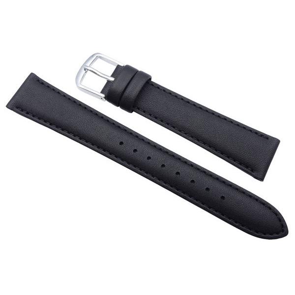 SEIKO（セイコー） 腕時計 時計 ベルト 18mm 牛革スムース DX59A 黒