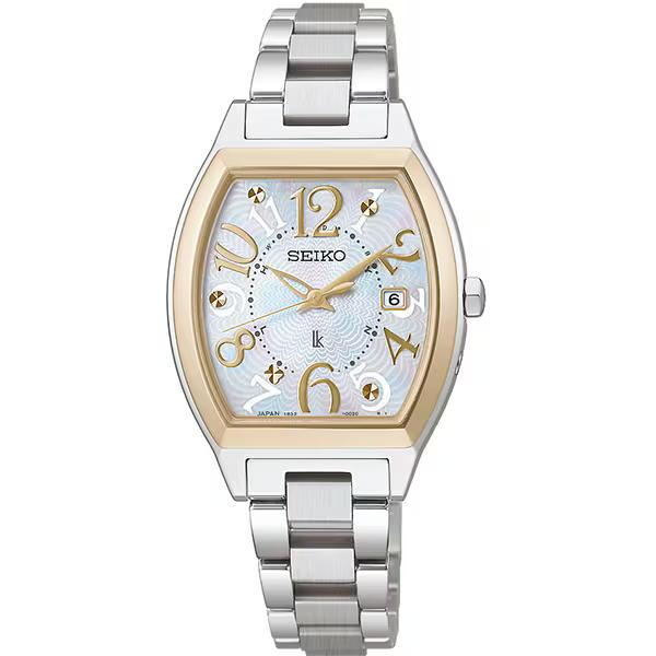 【稼働品】SEIKO ルキア　電波ソーラー　シェル文字盤　純正ベルト LUKIA セイコー ルキア ソーラー電波 腕時計 ブランド レディース