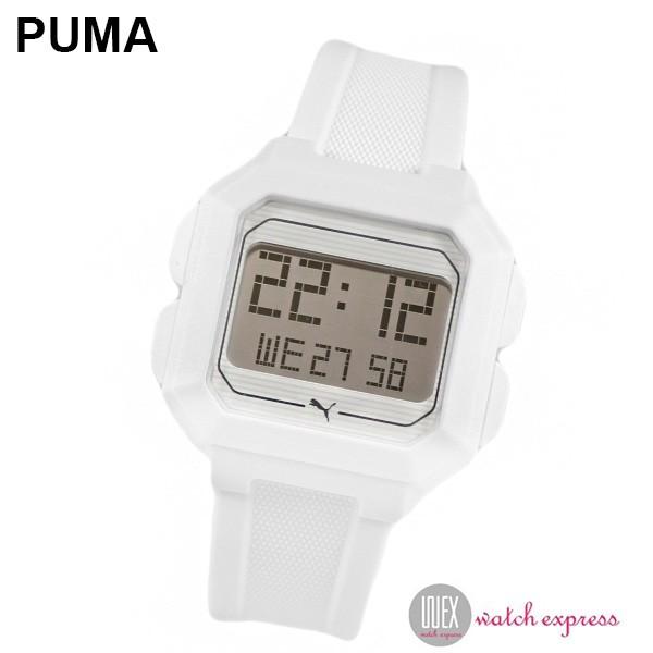 Puma プーマ 腕時計 P5018 メンズ 時計 デジタル ホワイト スクエア P5018 Watch Express 通販 Yahoo ショッピング