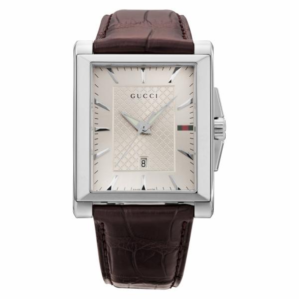 並行輸入品】グッチ GUCCI Rectangle YA138407 腕時計 メンズ シルバー