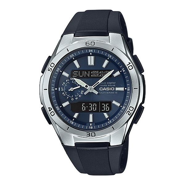 CASIO　　WVA-M650-2AJF  メーカー希望小売価格（税込）￥19,440 日本・中国・アメリカ・ヨーロッパの標準電波に対応したマルチバンド6のソーラー電波時計。ワールドタイムや時刻アラーム、カレンダーなどをわかりやすく上下の液...